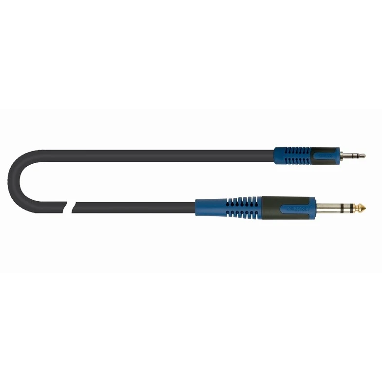 Cable Adaptador QuikLok Mini Plug 3.5 mm a Plug 6.3 mm Estéreo