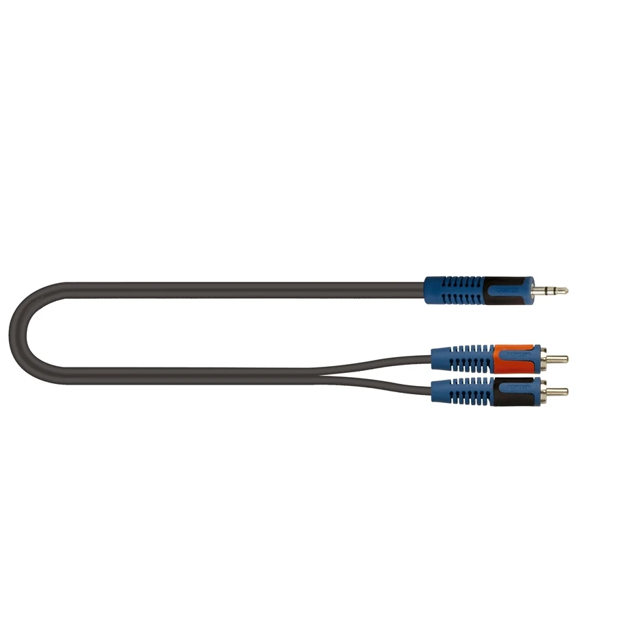 Cable adaptador QuikLok RKSA/150-5 de Mini Plug 3.5 mm a 2 RCA macho