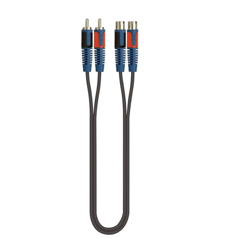 Cable adaptador QuikLok RKSA/180-2 de 2 RCA macho a 2 RCA hembra - Imagen 2