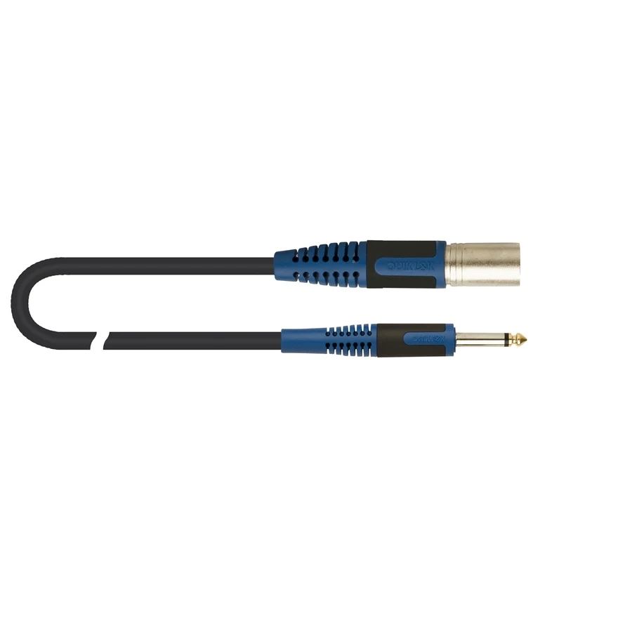 Cable para micrófono XLR macho a plug 6.3 mm mono QuikLok