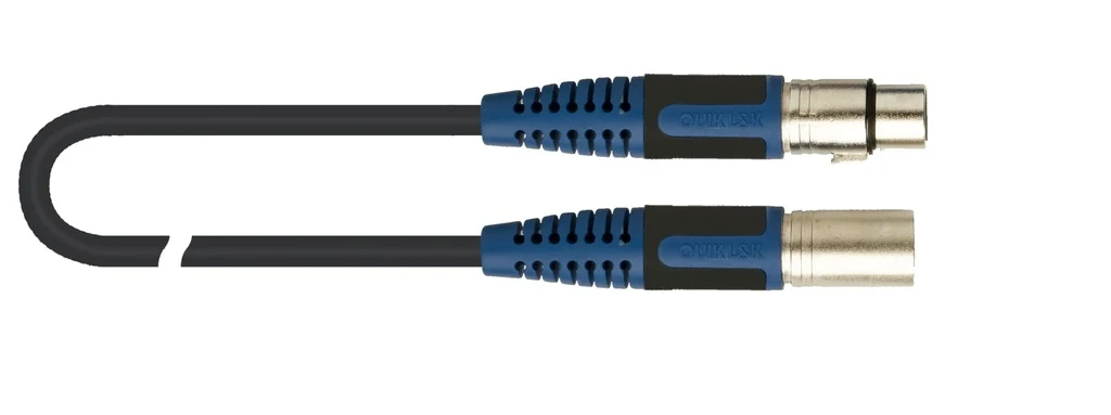 Cable para micrófono XLR macho a XLR hembra QuikLok