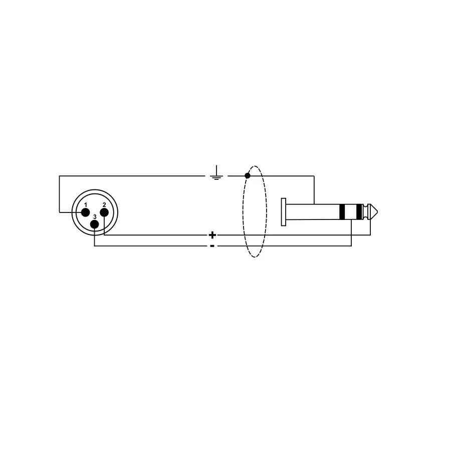 Cable para Micrófono QuikLok RKSM/344-2 XLR Macho a Plug 6.3 mm Estéreo - Imagen 3