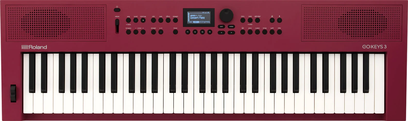 Teclado Portátil Roland GO:KEYS 3 GT Rojo