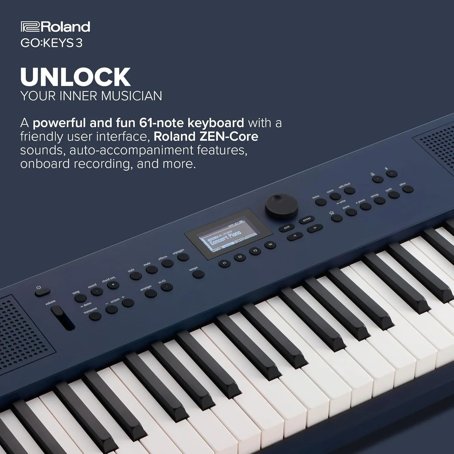 Roland Go:Keys 3 Teclado Portátil 61 Teclas Midnight Blue - Imagen 2