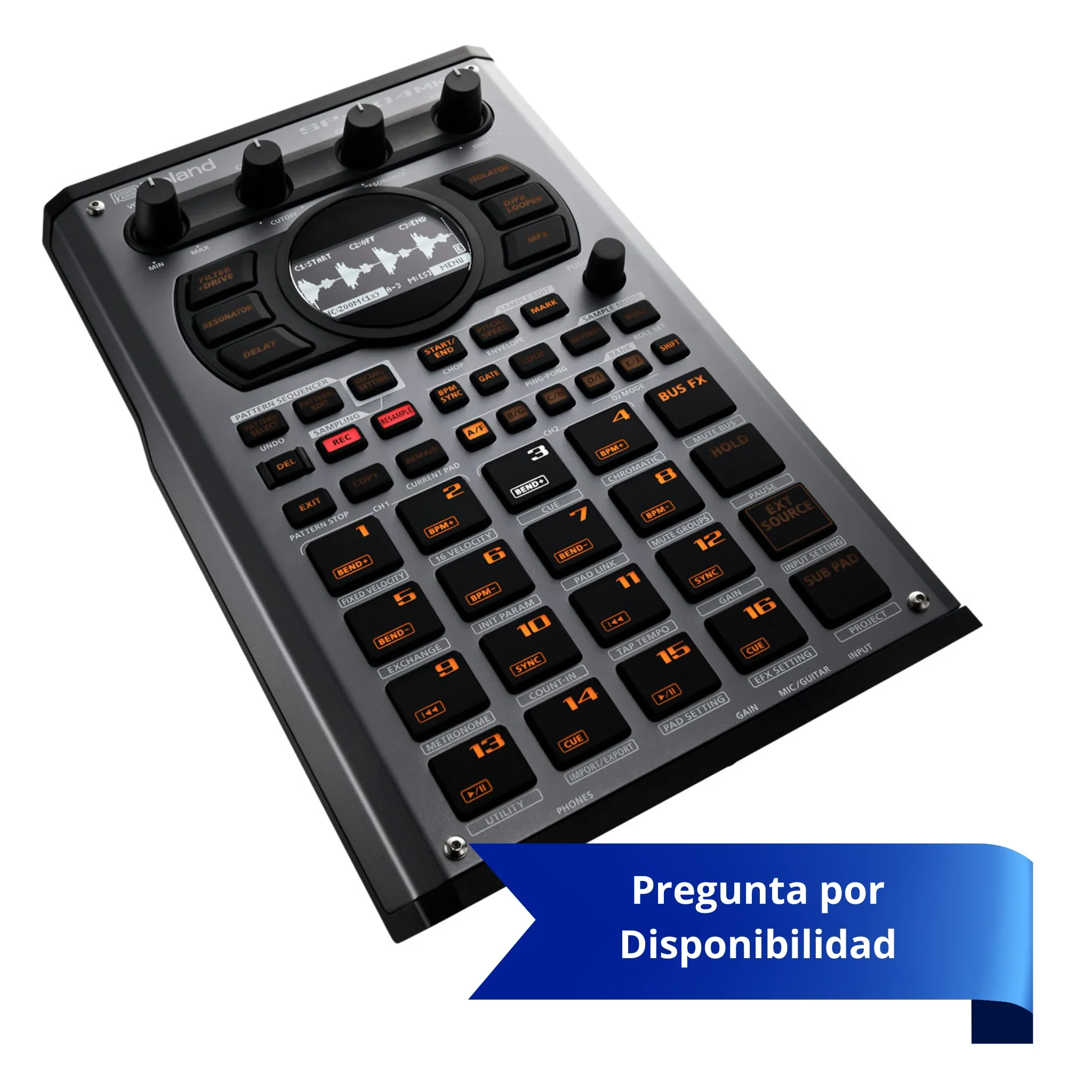 Sampler Roland SP-404MKII con 32 voces de polifonía y 160 muestras