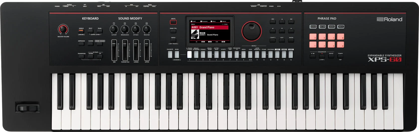 Roland XPS-60 Sintetizador de 61 Teclas con 1600 Tonos
