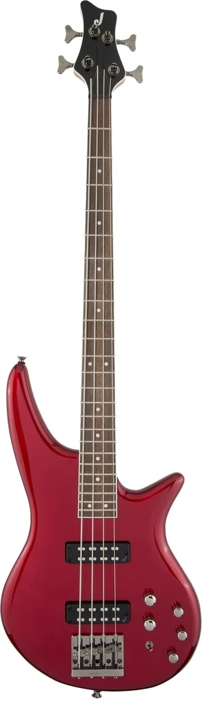 Bajo eléctrico Jackson JS3 Spectra, diapasón de laurel, rojo metálico