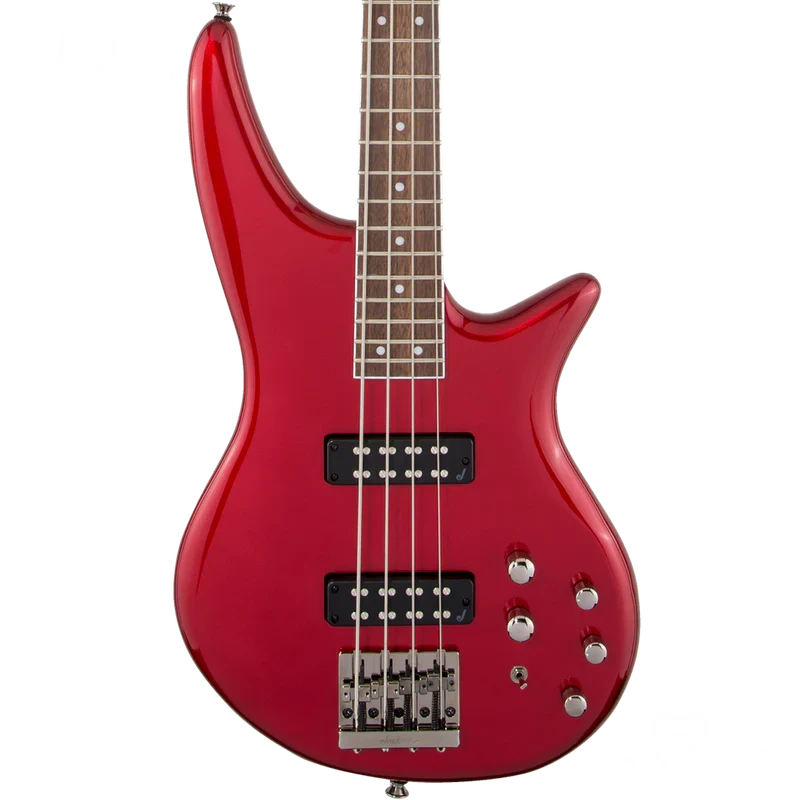 Bajo eléctrico Jackson JS3 Spectra, diapasón de laurel, rojo metálico - Imagen 3