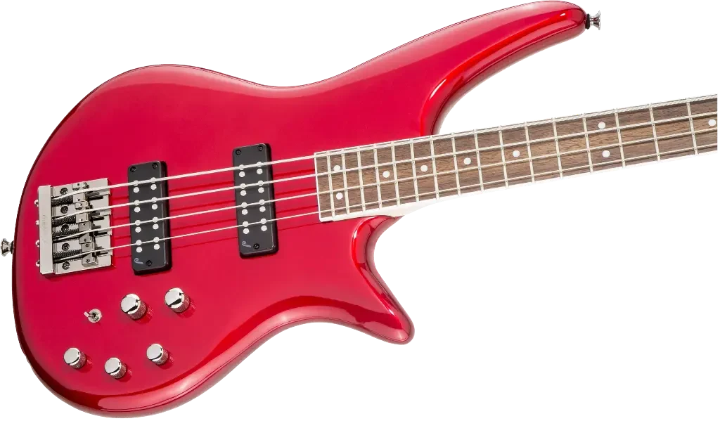 Bajo eléctrico Jackson JS3 Spectra, diapasón de laurel, rojo metálico - Imagen 5