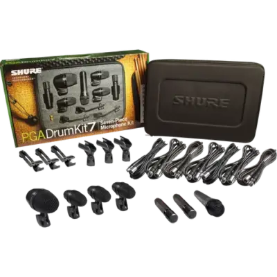 Set de 7 Micrófonos Shure PGADRUMKT7