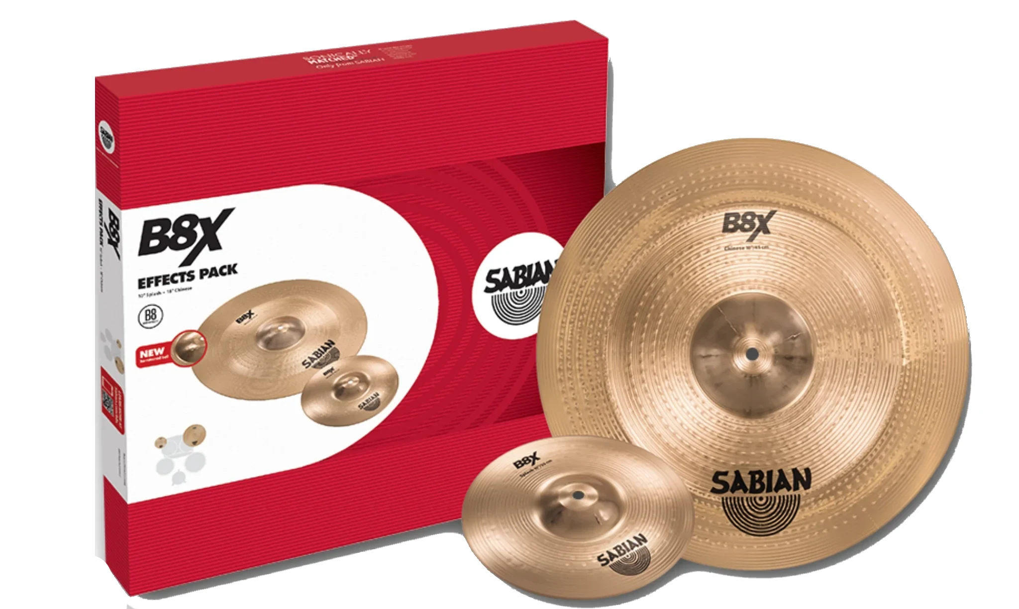 Set de Platillos de Efectos Sabian B8X 10" y 18"