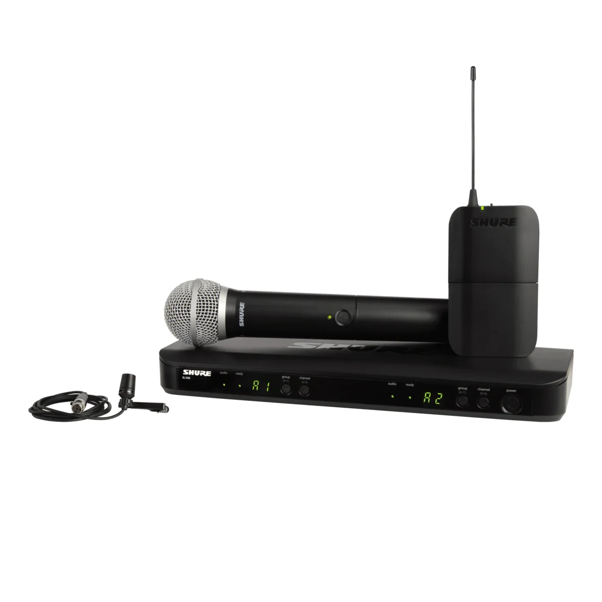 Sistema Inalámbrico Doble Shure BLX1288/CVL con Micrófono Lavalier