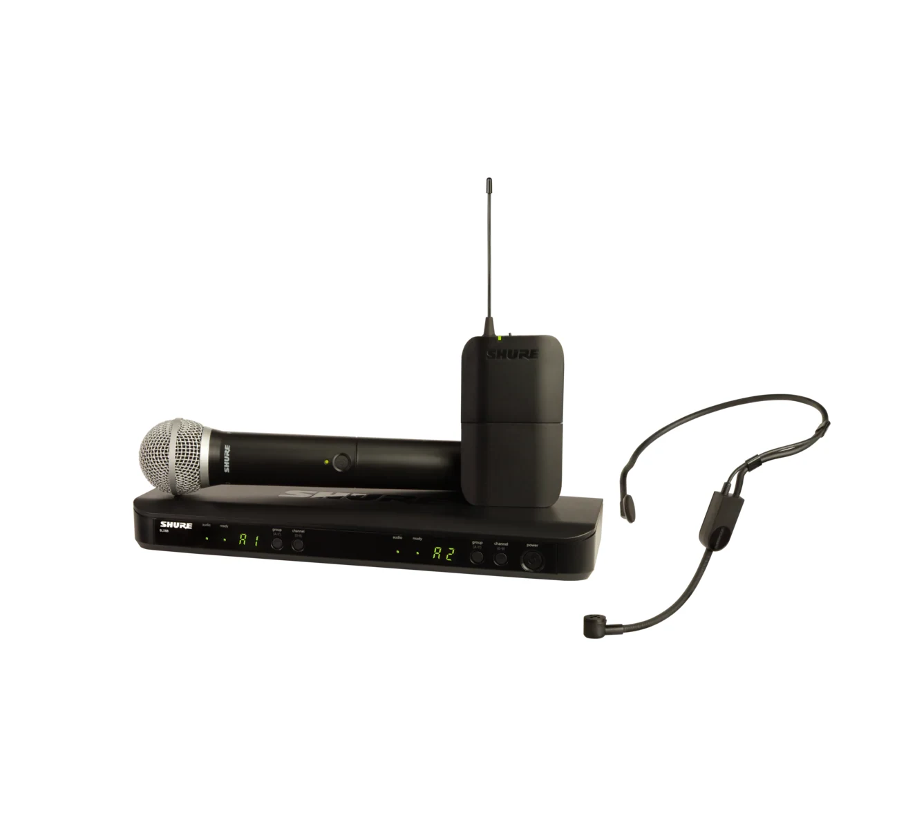 Shure BLX1288/P31 Sistema Inalámbrico Dual con Micrófono de Mano y Diadema - Imagen 3