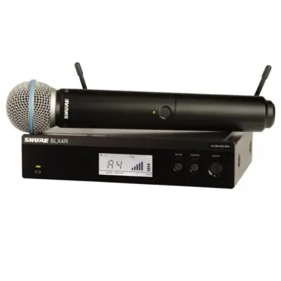 Sistema Inalámbrico Rack Shure BLX24R con Micrófono Beta 58A