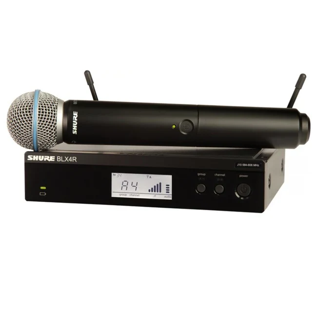 Sistema Inalámbrico Rack Shure BLX24R con Micrófono Beta 58A