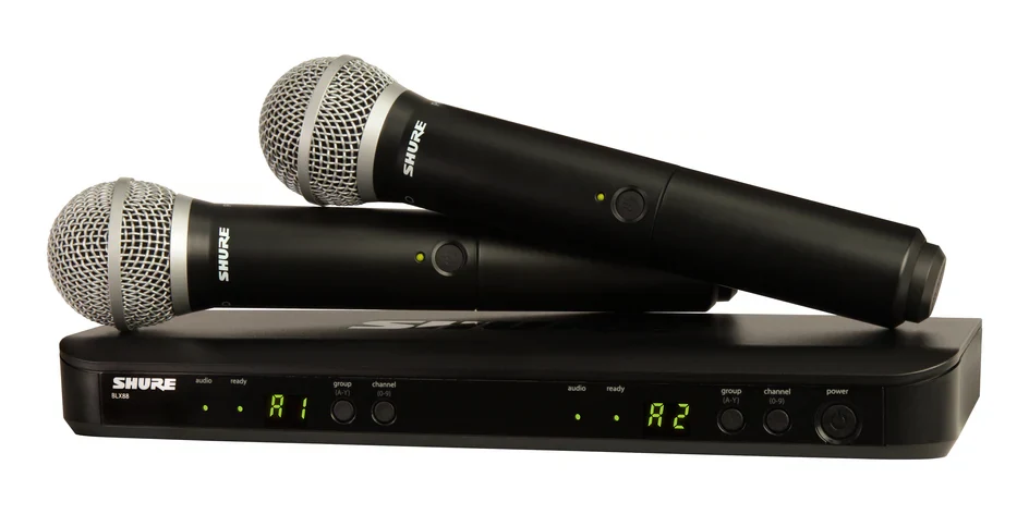 Sistema Inalámbrico Doble Vocal Shure BLX288/PG58