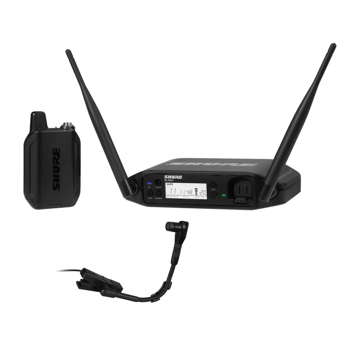 Sistema Inalámbrico Digital Shure GLX-D+ con Micrófono Beta 98H