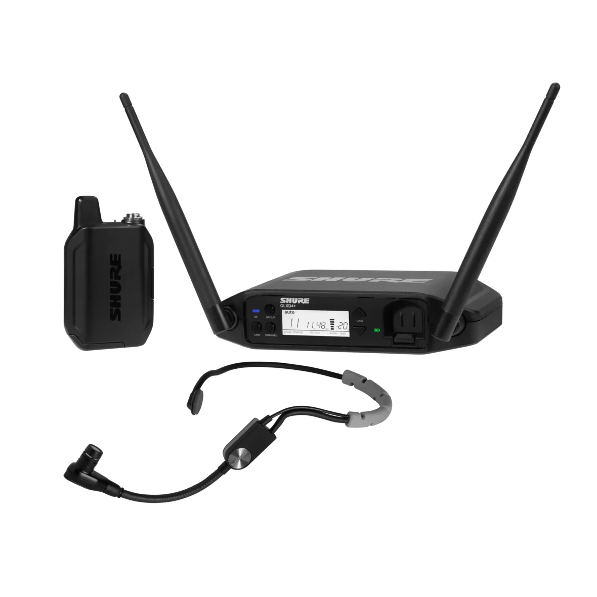 Sistema Inalámbrico Digital Shure GLXD14+ con Diadema SM35