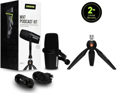 Micrófono Shure MV7X para Podcast