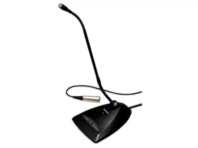 Micrófono de Cuello de Ganso Shure MX418D/S con Base e Interruptor
