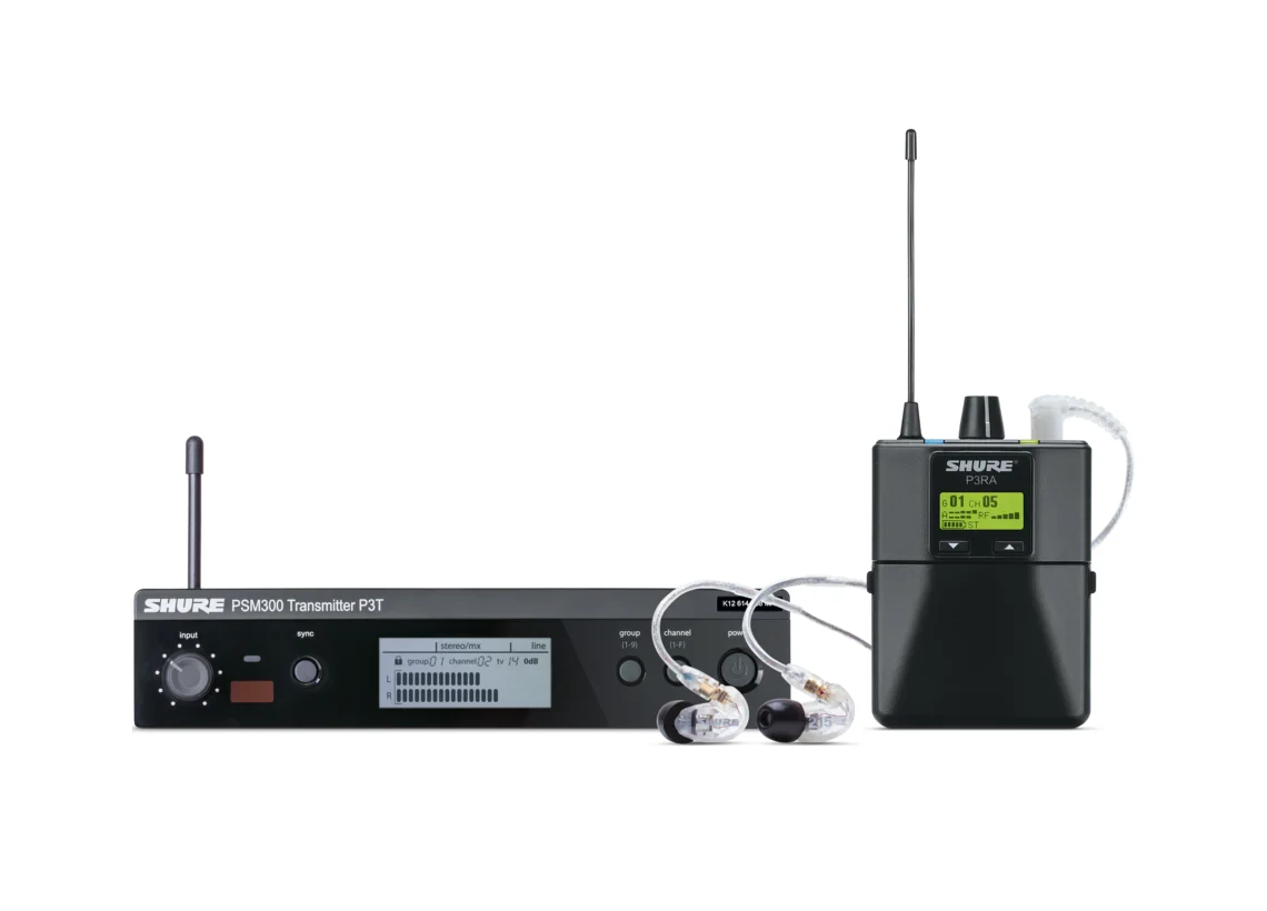Sistema Inalámbrico de Monitores Personales Shure PSM300 con Audífonos SE215