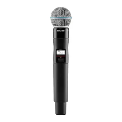 Transmisor Inalámbrico Shure QLXD2 con Micrófono Beta 58