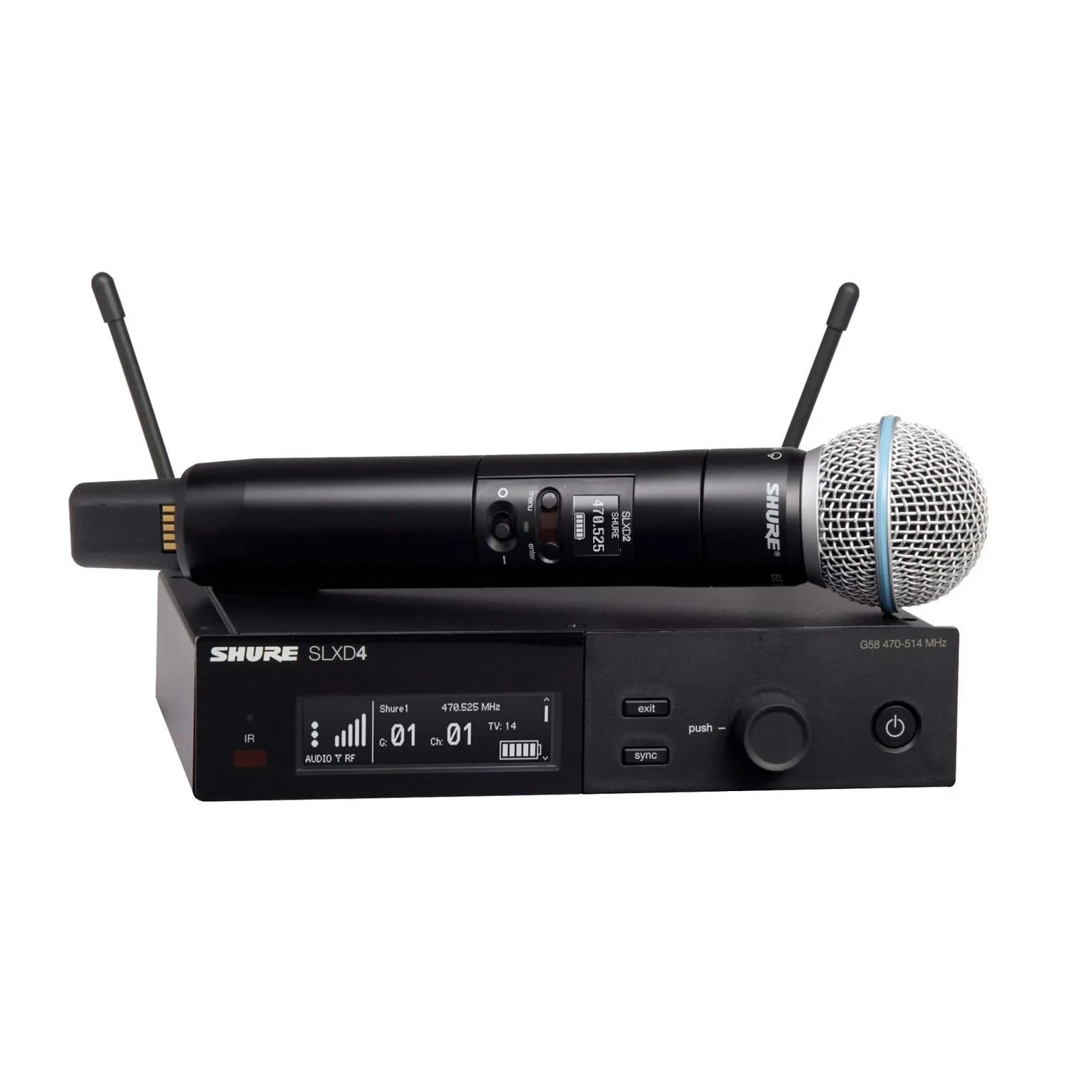 Shure Sistema Inalámbrico Digital con Micrófono de Mano Beta 58A