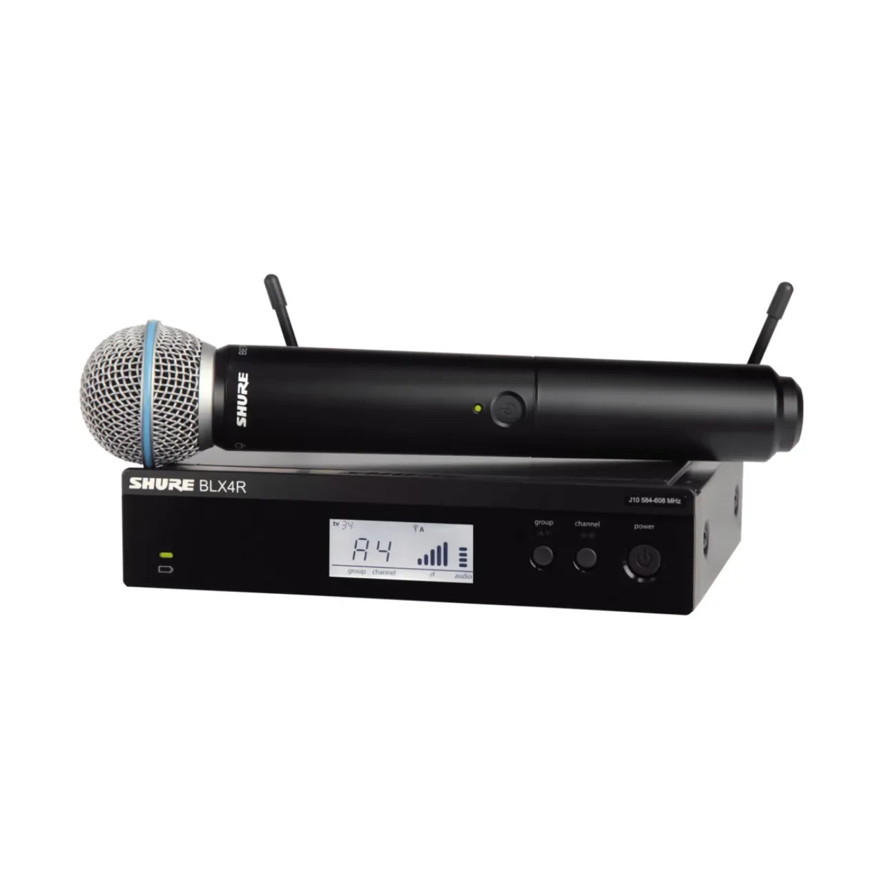 Shure Sistema Inalámbrico de Micrófono Dinámico Cardioide BLX24R-B58