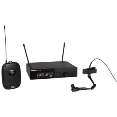 Sistema Inalámbrico Digital Shure SLXD14 con Micrófono Beta 98H para Instrumentos de Viento