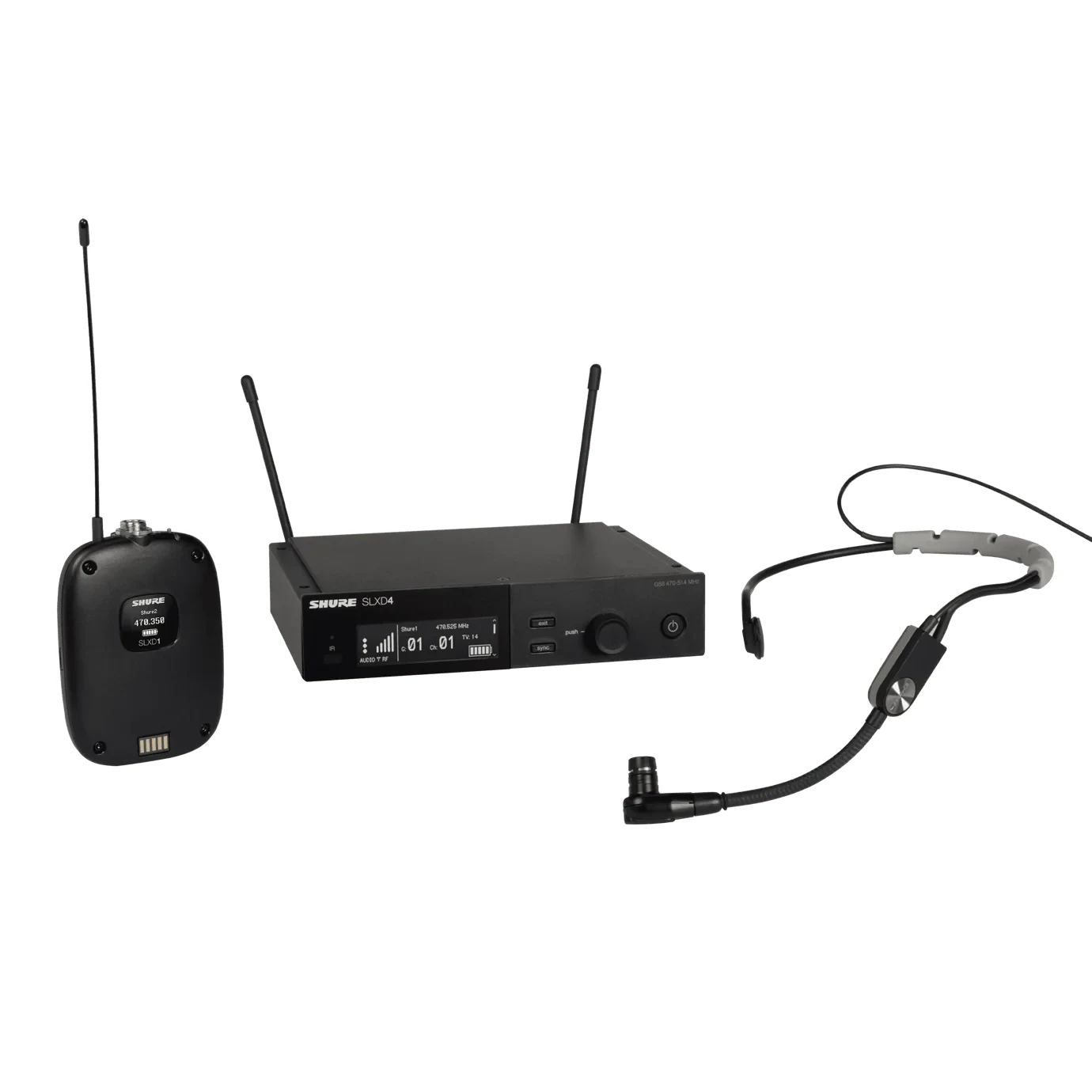 Sistema Inalámbrico Digital Shure SLXD14SM35 con Micrófono Diadema