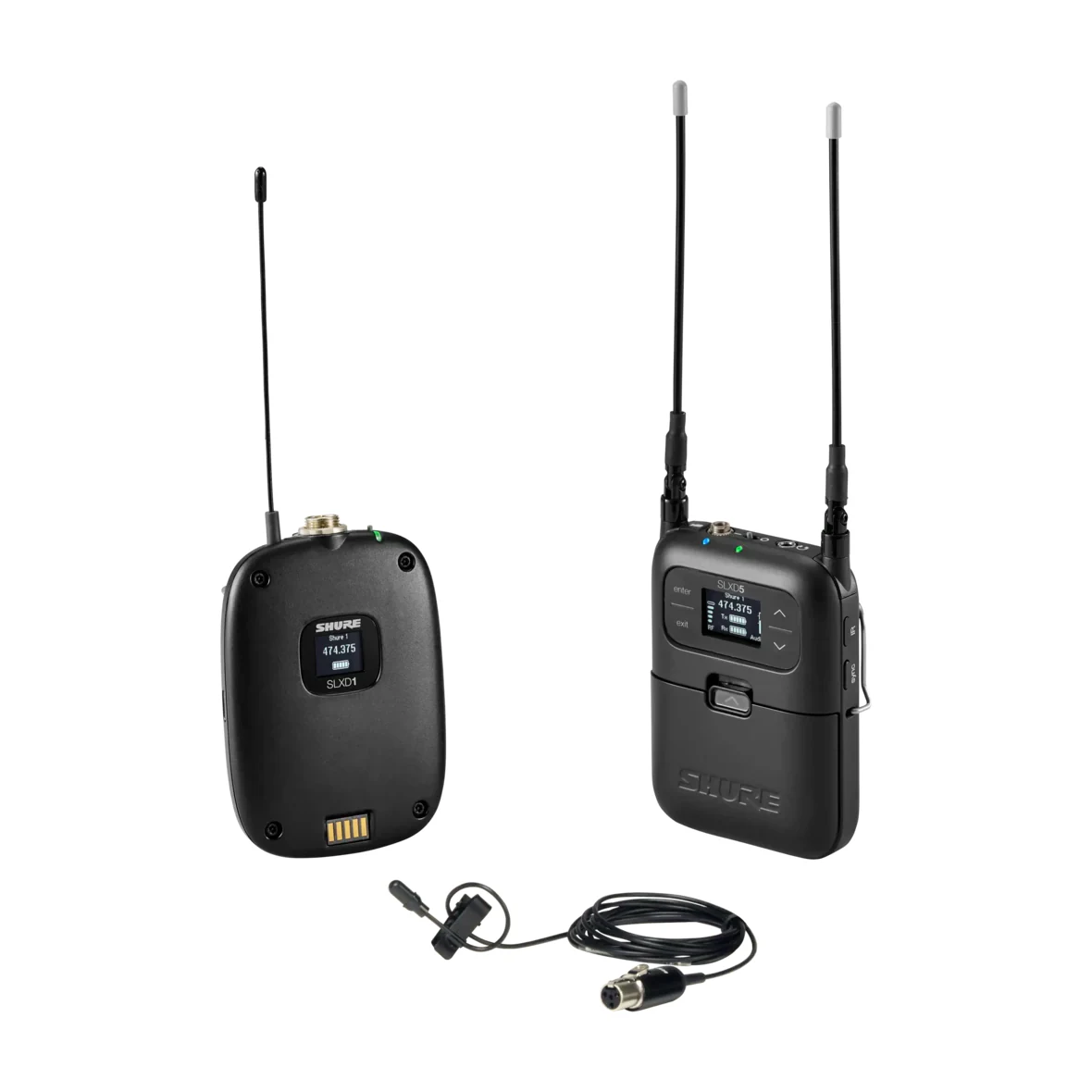 Sistema Inalámbrico Shure SLXD15 con Micrófono de Solapa DuraPlex DL4B