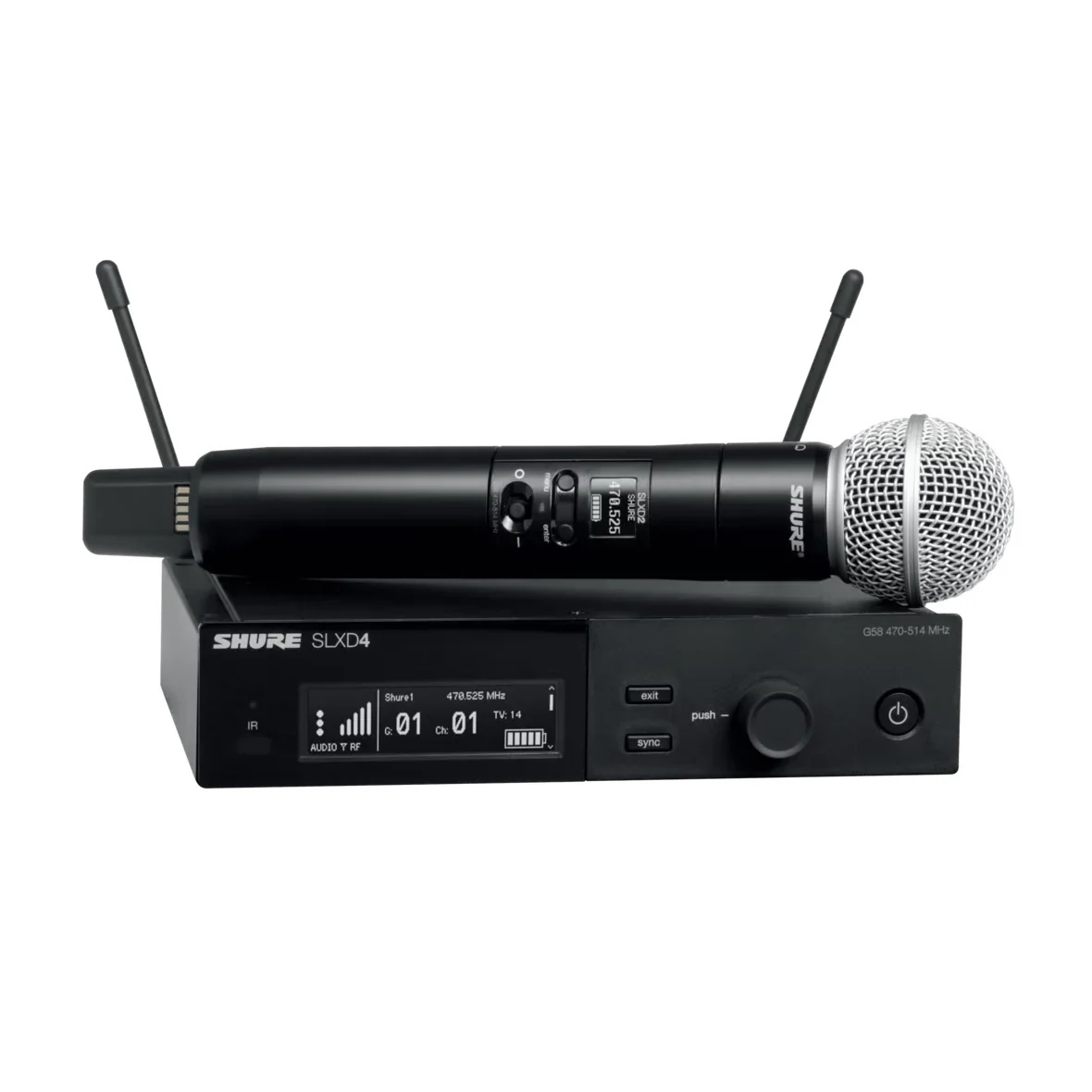 Sistema Inalámbrico Shure SLXD24 con Micrófono Vocal SM58