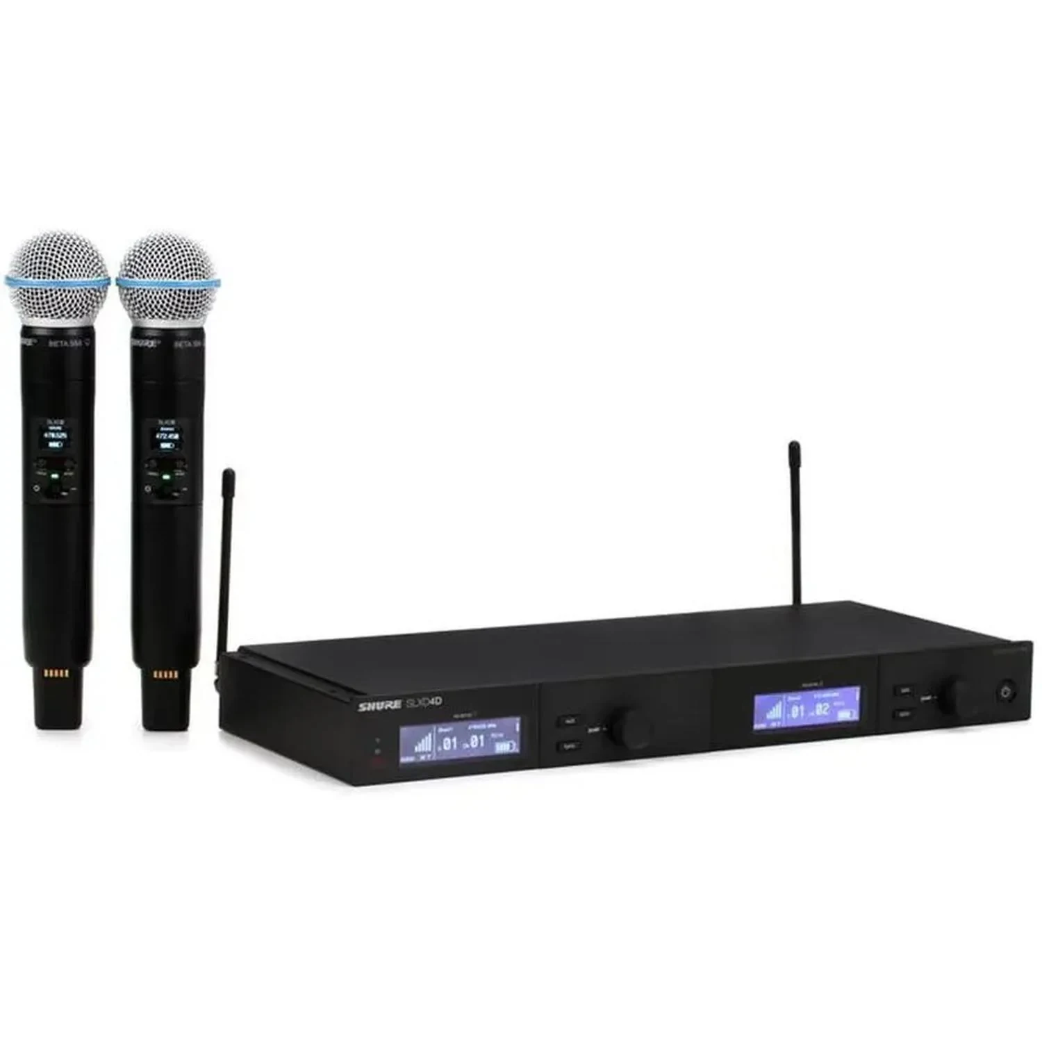 Sistema inalámbrico digital Shure SLXD24D con dos micrófonos de mano Beta 58 - Imagen 2