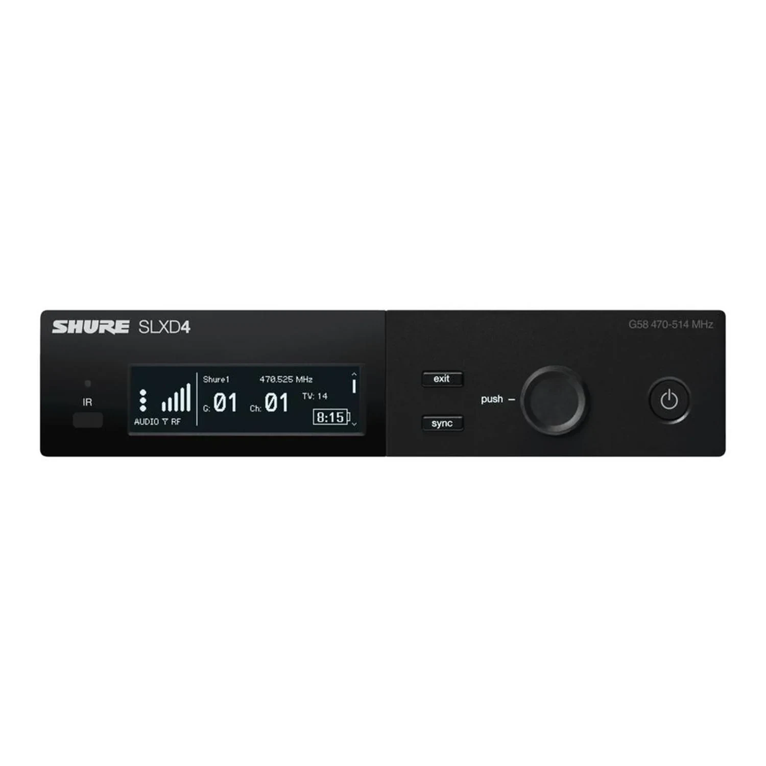 Receptor Inalámbrico Digital Profesional Shure SLXD4 G58