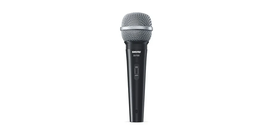 Micrófono Dinámico Shure SV100 con Switch y Cable
