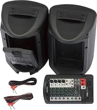 Sistema de Audio Portátil Yamaha con Bocinas y Mezcladoras 8CH 400W