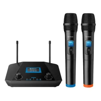 Sistema de micrófonos inalámbricos Steren WR-809 UHF