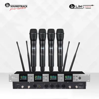 Sistema de micrófono inalámbrico UHF de cuatro canales STW-4500HH