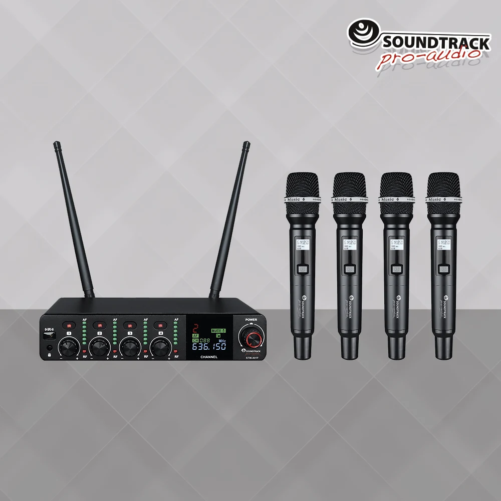 Sistema de micrófonos inalámbricos Soundtrack STW-401F