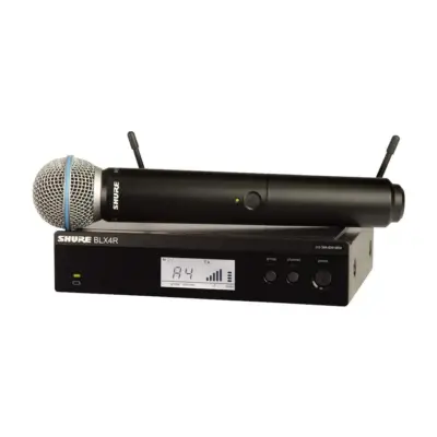 Sistema inalámbrico con micrófono de mano y receptor para rack Shure BLX24R/B58