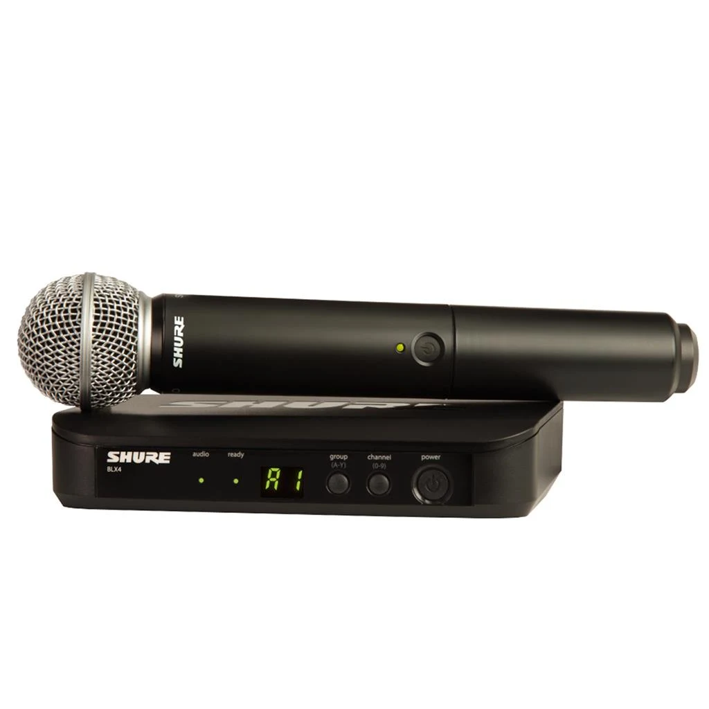 Sistema Inalámbrico con Micrófono de Mano y Receptor Shure BLX24/SM58
