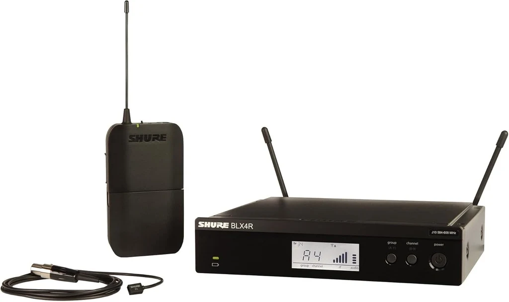 Sistema Inalámbrico de Rack Shure BLX14R con Micrófono Lavalier WL93