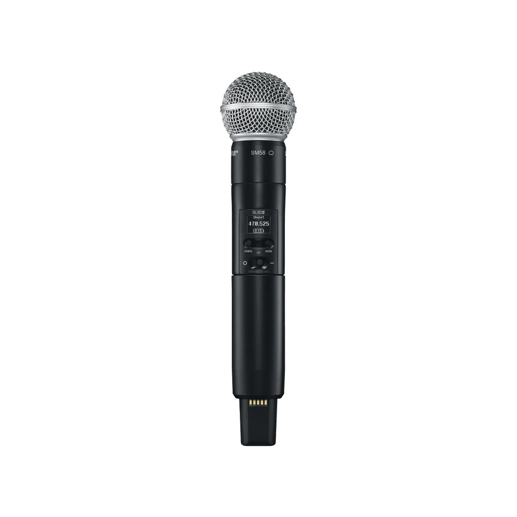 Sistema inalámbrico digital con micrófono de mano y solapa Shure SLXD124/85M - Imagen 2