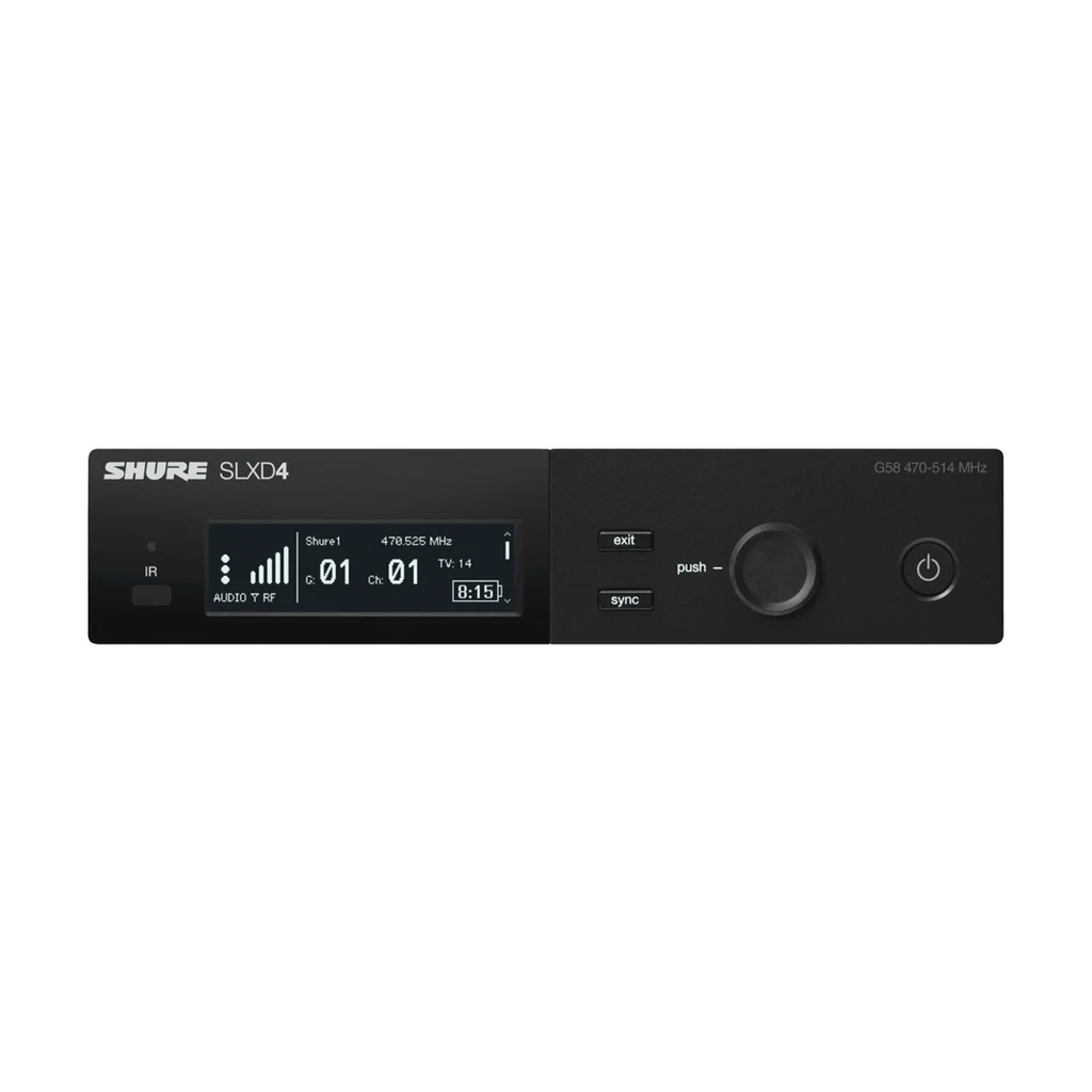 Sistema inalámbrico digital con micrófono de mano y solapa Shure SLXD124/85M - Imagen 4