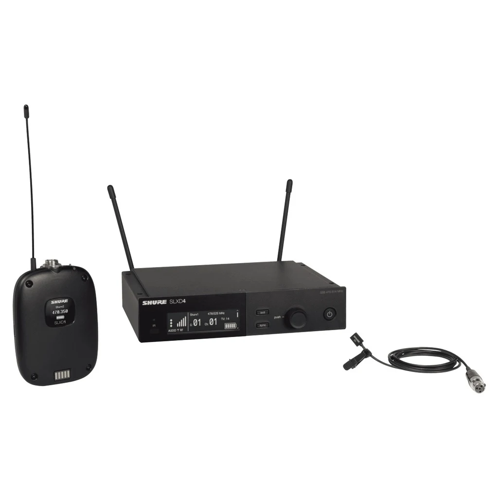 Sistema inalámbrico digital con micrófono de solapa Shure SLXD14/93