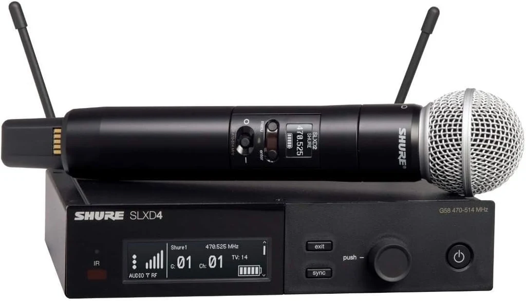 Sistema Inalámbrico Digital Shure con Micrófono SM58