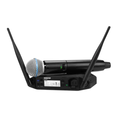 Sistema Inalámbrico Digital Shure GLXD24+ con Micrófono Beta 58A
