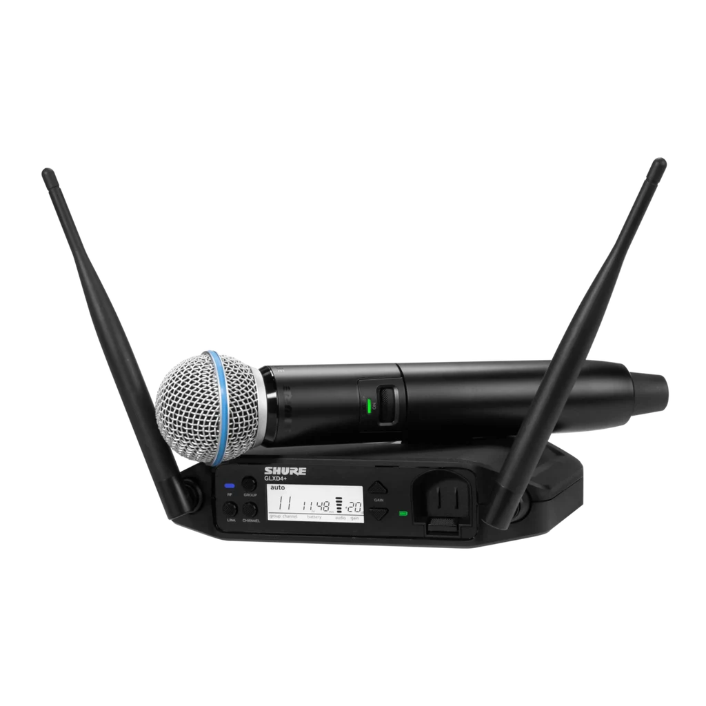 Sistema Inalámbrico Digital Shure GLXD24+ con Micrófono Beta 58A