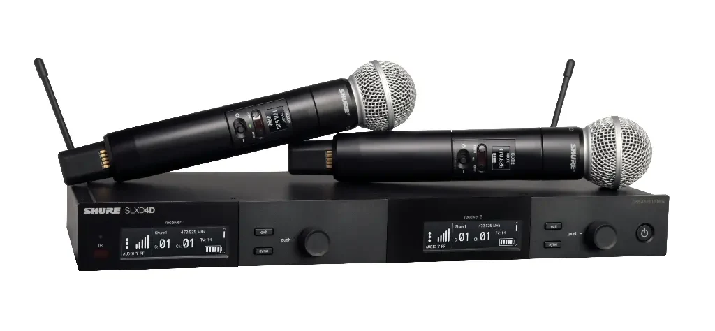Sistema Inalámbrico Digital Shure Doble SLXD24D/SM58