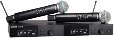 Sistema Inalámbrico Digital Doble Shure con 2 Transmisores SLXD24D/B58-G58
